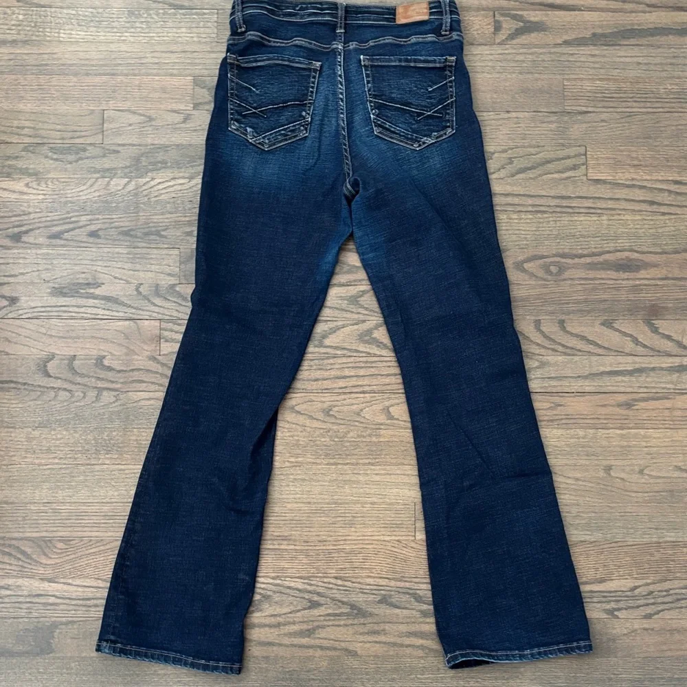 BKE Women's Dark Wash Blue Bootcut Jeans